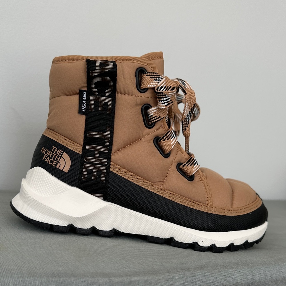 The North Face Brown and Black Insulated Lace-Up Boot